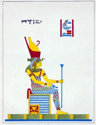 La déesse Neith, illustration du Pantheon égyptien : collection des personnages mythologiques de l