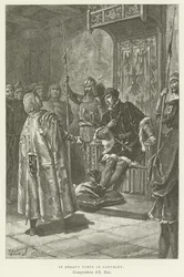 Le héraut portait le gantelet