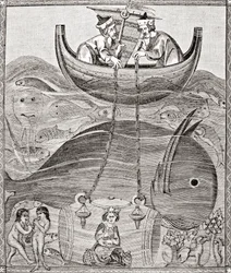 Le monde marin selon les conceptions du Moyen Âge, de Science et Littérature au Moyen Âge par Paul Lacroix, pub. Londres 1878