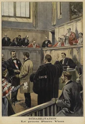 La réhabilitation de Pierre Vaux, France, 1897