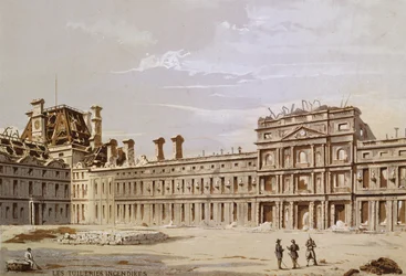 Les ruines des Tuileries