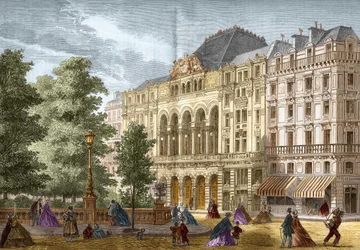 Le théâtre de la Gaîté à Paris en 1862.