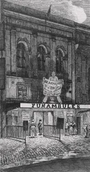 Théâtre des Funambules, boulevard du Temple, à Paris, 1862