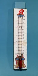 Thermomètre surmonté d
