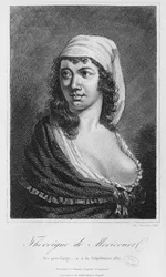 Théroigne de Méricourt, gravé par Charles Devrits