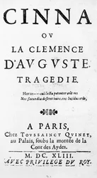 Page de titre de Cinna ou la Clémence d