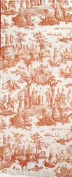 Toile de Jouy, illustrant le Festival de la Fédération le 14 juillet 1790 au Champ de Mars