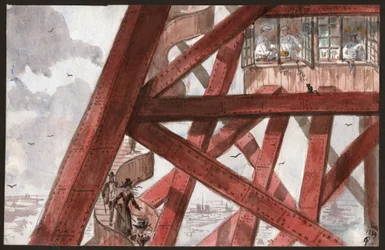 Touristes sur la Tour Eiffel