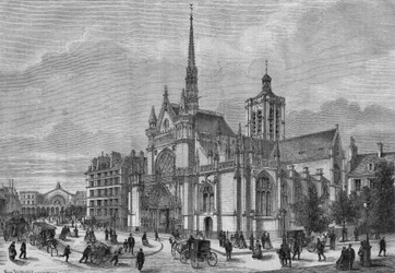 Transformations de Paris sous le Second Empire, Paris haussmannien : vue de la nouvelle façade néogothique de l