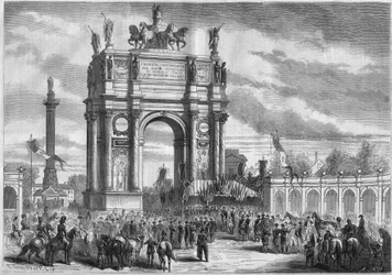 Transformations de Paris sous le Second Empire, Haussmann Paris : arc de triomphe à l