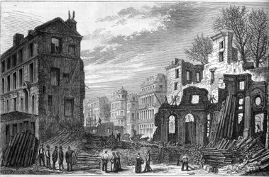 Transformations de Paris sous le Second Empire, Paris haussmannien : percement du boulevard Saint-Germain