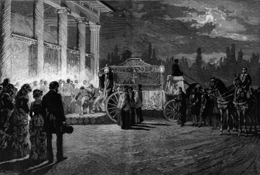 Translation des cendres du Pape Pie IX (1792-1878) : arrivée du cortège à l