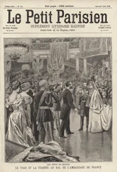 Le tsar Nicolas II et la tsarine Alexandra assistant à un bal en leur honneur à l