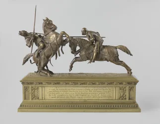 Deux chevaliers combattants, connu sous le nom de "Mort de Monseigneur le Duc de Clarence"