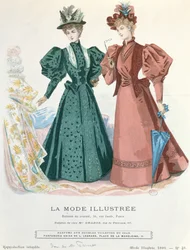 Deux femmes, de La Mode Illustrée, 1895