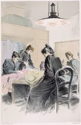Un atelier de couture - dans « Nos contemporains » par Octave Uzanne