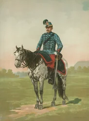 Soldat français non identifié à cheval