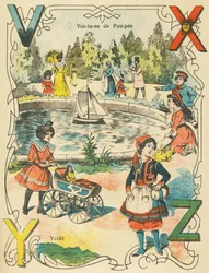 V X Y Z: voiture de poupée, yacht