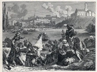 Guerre de Vendée (1793-1796) : les Vendéens, battus à la bataille de Cholet, retournent à la Loire le 18 octobre