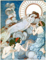 Vénus sur un nuage, Illustration de "La Vie Parisienne"