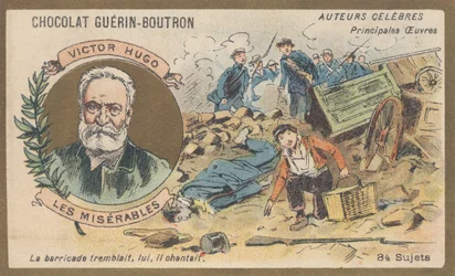 Victor Hugo (1802-1885), poète, dramaturge, écrivain et romancier français, auteur de « Les Misérables », roman (1862)