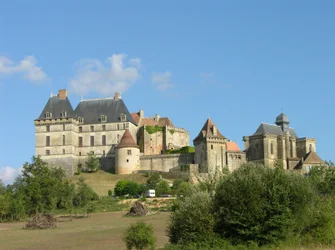 Vue du Château de Biron, XVe-XVIe siècle