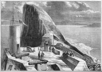 Vue de Gibraltar prise de la tour de signalisation