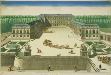 Vue du Château de Saint-Cloud, gravée par Antoine Aveline
