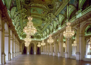 Vue de la Grande Salle des Fêtes, après 1871