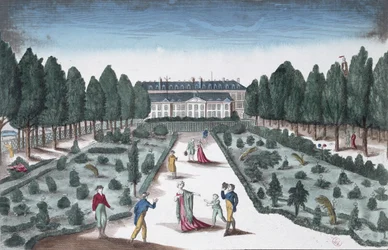 Vue du Jardin des Plantes, depuis les grilles près de la Seine