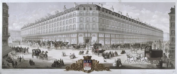 Vue du grand magasin du Louvre, Paris, 1866
