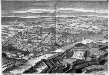 Vue de la ville et de la citadelle d