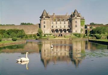 Vue de la façade ouest du château