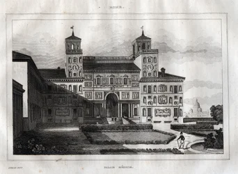 Villa Médicis Rome - Villa Médicis - Gravure de "L