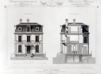 Villa Suburbaine, Premier Chasse à St. Cloud, de Architecture Privée au XIXe siècle