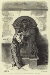 Fontaine Wallace conçue par Charles Auguste Lebourg, Paris, 1872