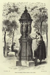 Fontaine Wallace installée à Paris en 1872