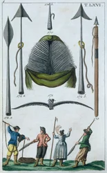 Outils de chasse à la baleine, seconde moitié du XVIIIe siècle