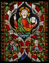 Fenêtre N-chapA représentant le Christ