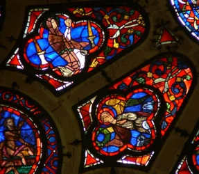 Fenêtre Ww représentant un Apôtre ? et un ange