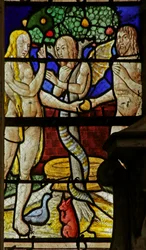 Adam et Ève et le serpent