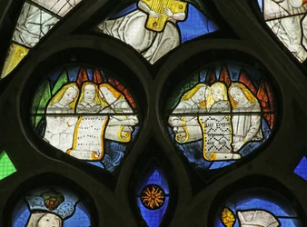 Vitrail représentant une chorale d