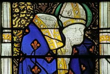 Vitrail représentant Saint Denis, c.1460