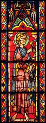 Vitrail représentant le prophète Abdias, vers 1270-1275