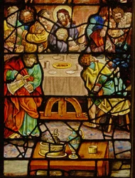 Fenêtre dans le Charnier (w.12) représentant la Cène