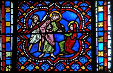 Fenêtre s2-L représentant la Via Crucis