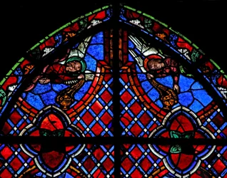 Fenêtre w01 représentant des anges