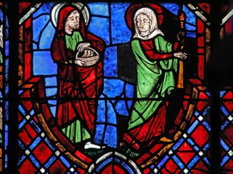 Fenêtre w01 représentant la Présentation au Temple