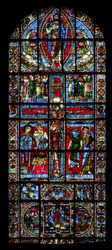Fenêtre w0 représentant la Crucifixion