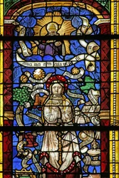 Fenêtre w0 représentant la Litanie de la Vierge Marie. (D